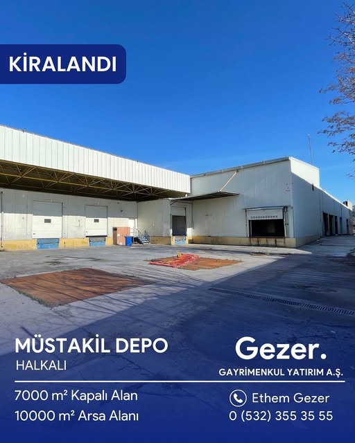 Halkalı'da Müstakil Depo · Kiralandı ilan görseli